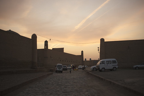 sunset uzbekistan khiva
