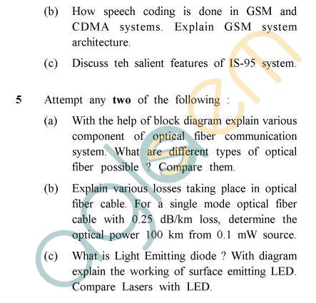 UPTU B.Tech Question Papers - EC-806 - Communication System Practices