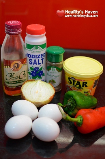 Recipe Vegetarian Omelette Ingredients