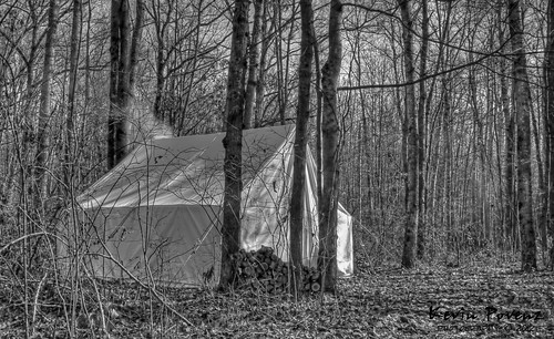 tents woods october kevin michigan hunting 2012 povenz