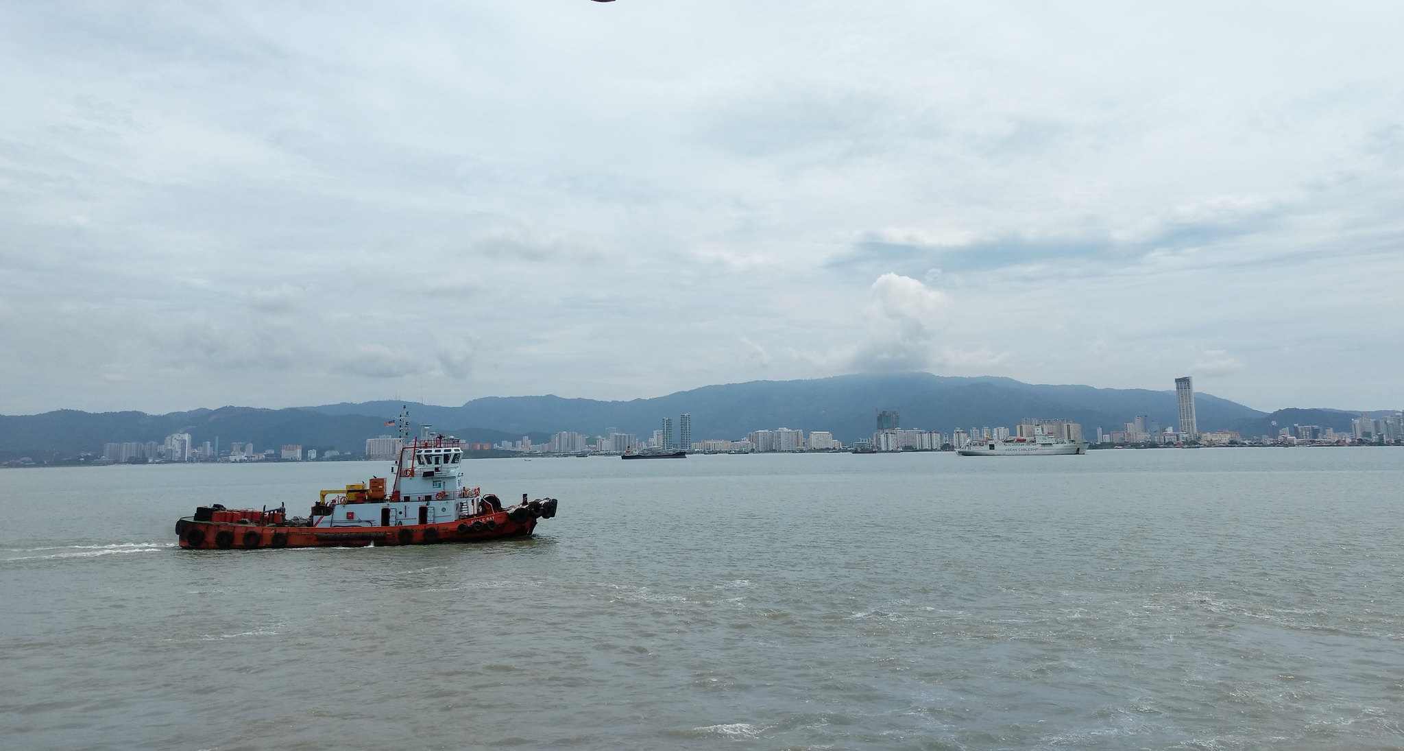 George Town as seen from the ferry - Penang, Malaysia