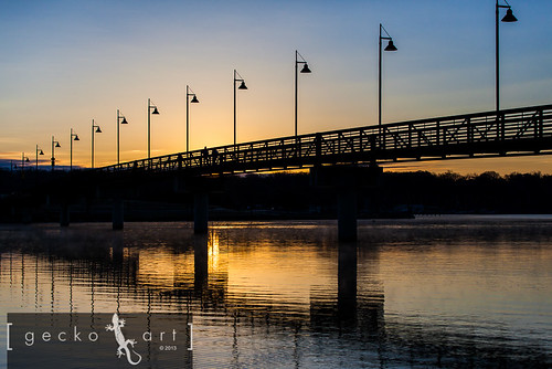 morning bridge lake water birds architecture sunrise dallas texas dfw joggers whiterocklake