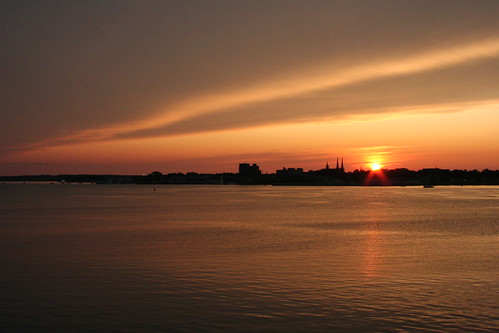 city sunset sea canada architecture island harbour prince edward pei charlottetown