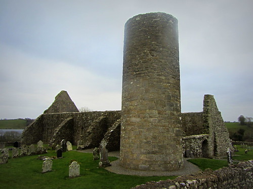 ireland irish church cavan priory milltown roundtower loughoughter drumlaneabbey