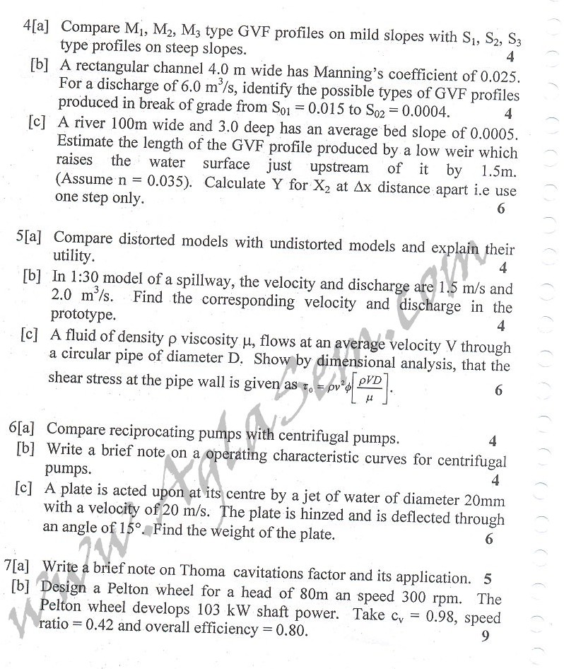 DTU Question Papers 2010  6 Semester - End Sem - CE-312