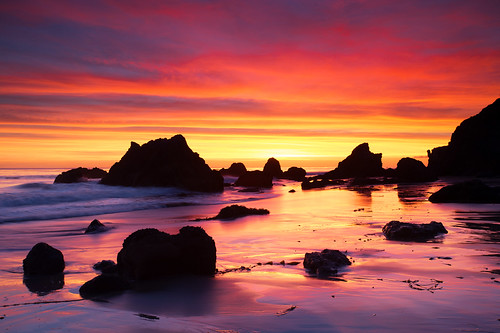 california pink sunset orange weather silhouette clouds malibu elmatadorstatebeach nikkor1735f28 nikond4