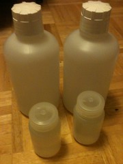 Water quality testing bottles