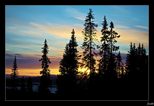 travel winter sunset snow sweden lappland jazzabi sélleyszabolcs arjelog