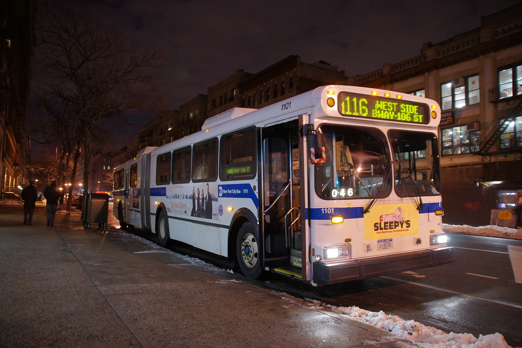 MTA New York City Bus 1997 New Flyer D60HF 1101