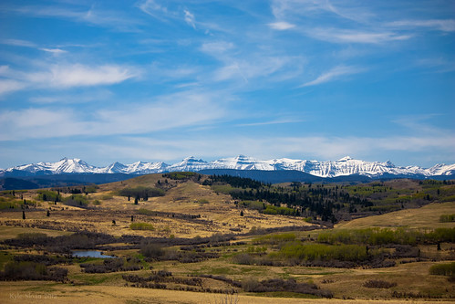 sky foothills canada mountains rural open country rocky front hills alberta northamerica ponds range spaces turnervalley