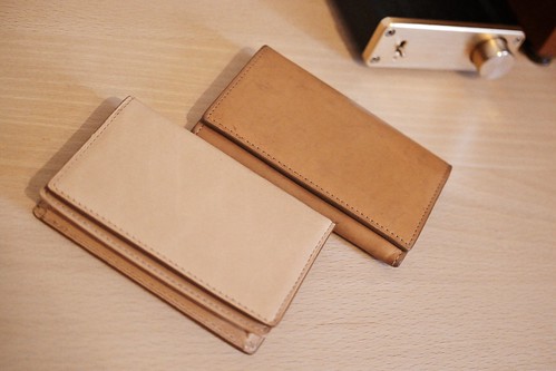 Aging - Leather card case.