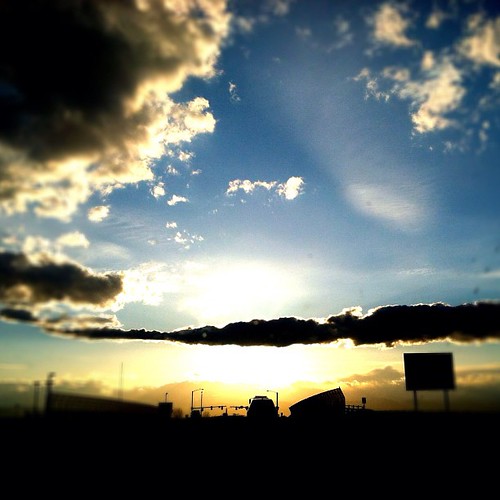 blue sunset sky cloud square evening traffic overpass squareformat vignette iphoneography instagramapp uploaded:by=instagram foursquare:venue=4d012b616923721ed3b0c83b