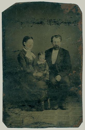 Tintype family of three