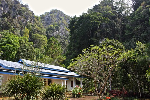a house built after the war outside of the cave