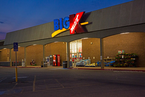 oklahoma ok enid bigkmart big kmart mart shopping discount store retail entrance doors sign