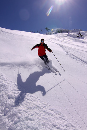 snow skiing giles offpiste skiier