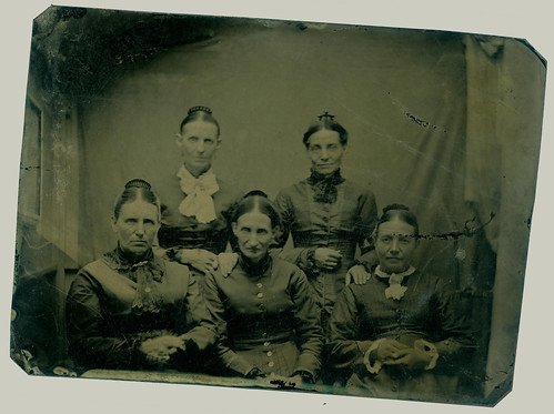 Tintype five women
