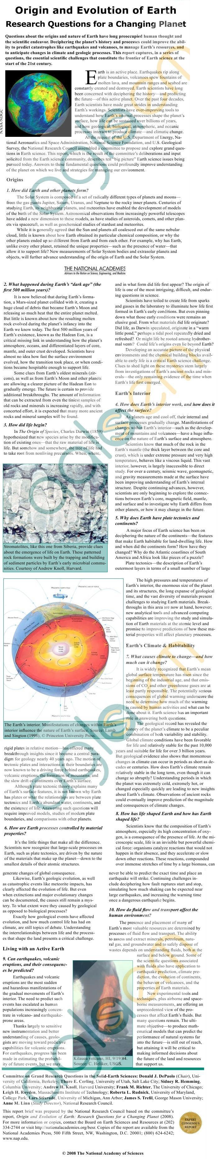 DTU Notes - 1 Sem Environmental - Origin and evolution of earth