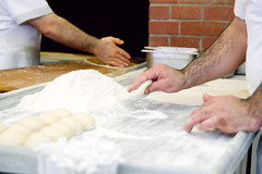 Rolling out the dough