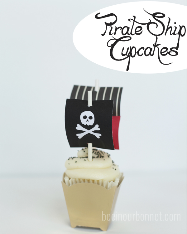 pirate ship cupcakes