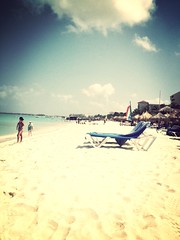 At Palm Beach in Aruba