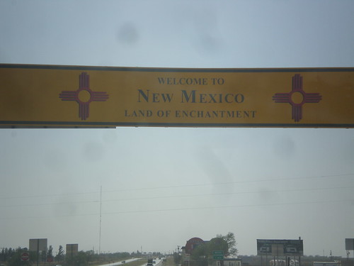 newmexico sign overhead welcomesign stateline us180 biggreensign us62 leacounty