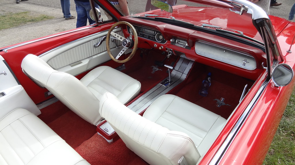 66 Mustang Red Convertible Interior Zolder 2013 Maxime B