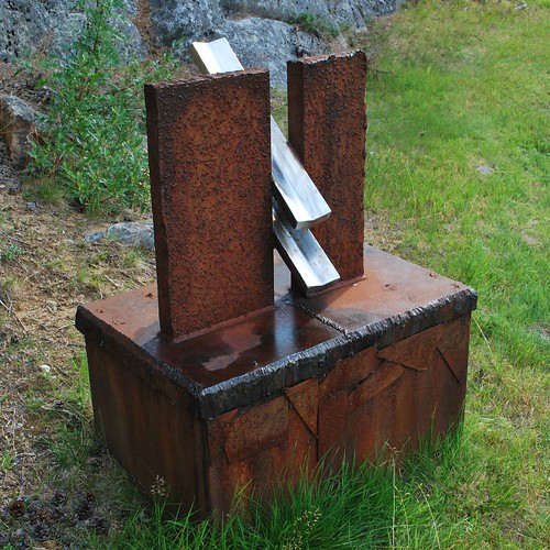 sculpture norway steel welded jokkmokk laponia flamecut
