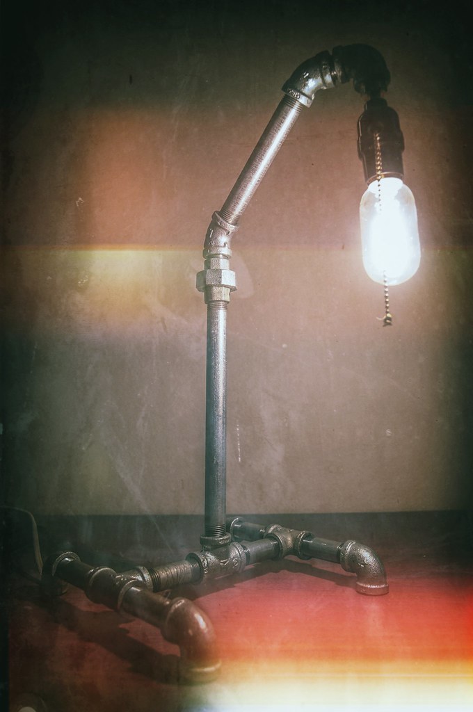 Desk Lamp I Made From Pipe Csevengo Flickr