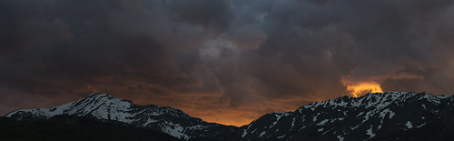 sunset mountain storm clouds montana mountainsunset mariaspass stormysunset