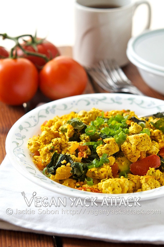 A hearty, tasty, but healthy breakfast, this Tofu Scramble for Two is perfect! With nearly 25 grams of protein per serving, this will keep you satisfied!