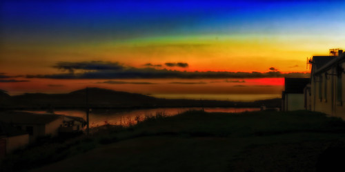 sunset seascape shetland canoneos450d