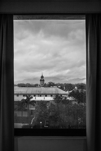 cloud storm tower clock window view australia queensland rockhampton