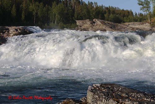 water norway river landscape waterfall falls rapids foam mals troms rushing malselv malselvfossen