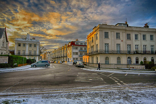 street sunset snow car buildings scarborough railing hdr wwh awardofexcellence greatphotographers southcliff thebestofhdr hdrterroristaward hdrworlds