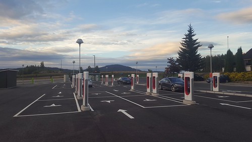ev fast charging electric car world largest nebbenes norway