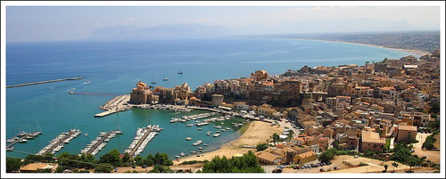 city italy panorama haven marina italia gulf harbour yacht sunny sicily sicilia golfo castellamare