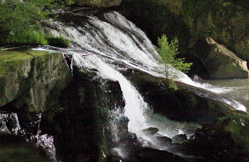 trees tree water rock stone night canon 50mm waterfall southcarolina greenville 60d