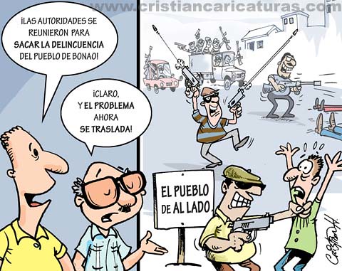 Las Caricaturas de Cristian Hernández: La delincuencia se muda...