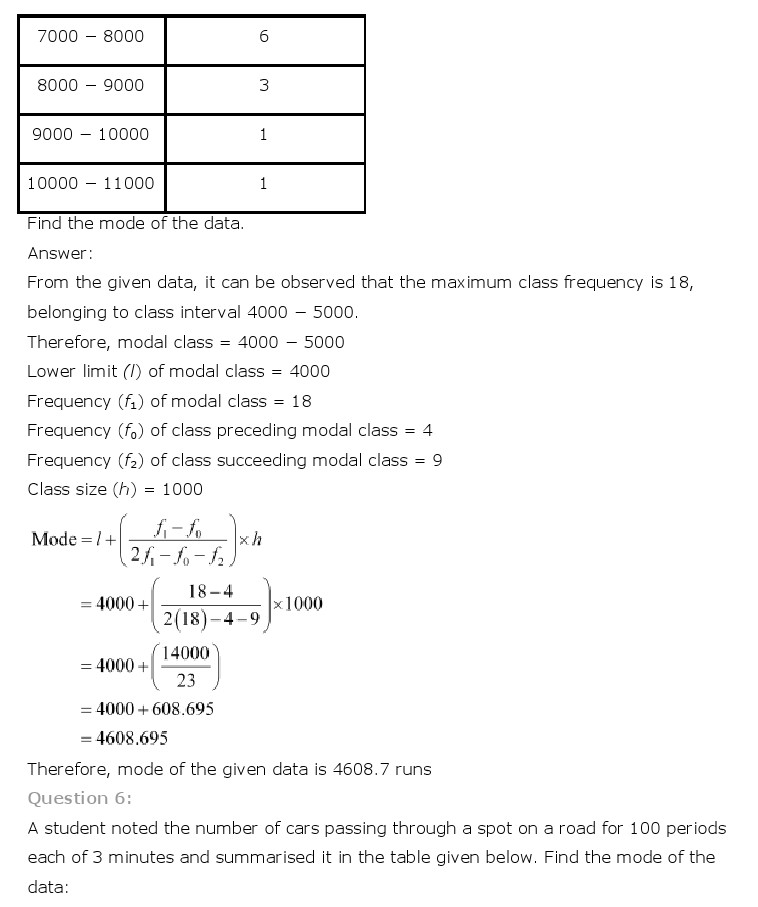 NCERT Solutions for Class 10th Maths Chapter 14 - Statistics