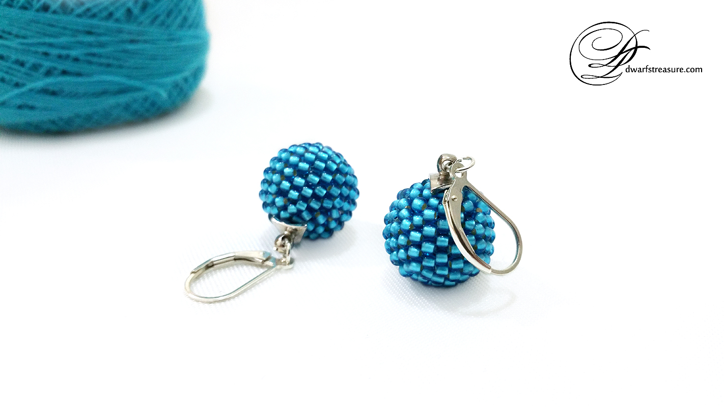 fancy aquamarine ball drop sterling silver earrings