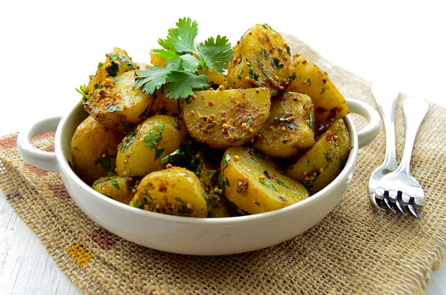 Bombay Potatoes with BCfresh New Nugget (Warba) Potatoes ~ The Tiffin Box