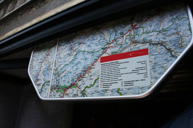 Swiss train map: Zermatt