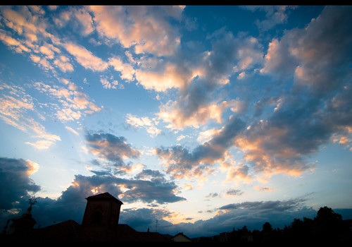 sunset italy church clouds torino italia nuvole tokina chiesa grandangolo chieri 1116