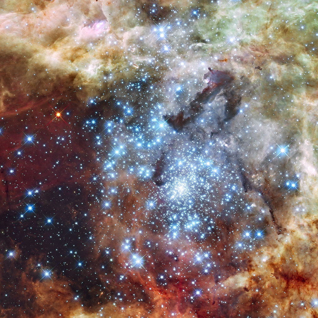 When Star Clusters Collide: The 30 Doradus Nebula
