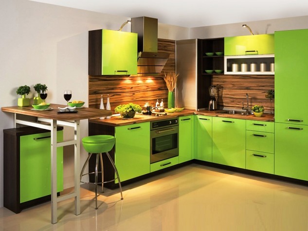 10 Refreshing Green Kitchen Designs