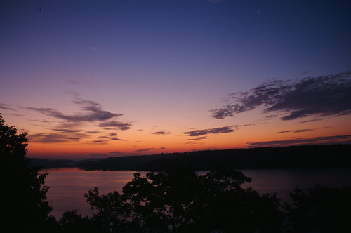 ocean trees sky usa film water silhouette clouds sunrise nikon maine boothbay fm2n ektachrome100g gündoğumu 3711