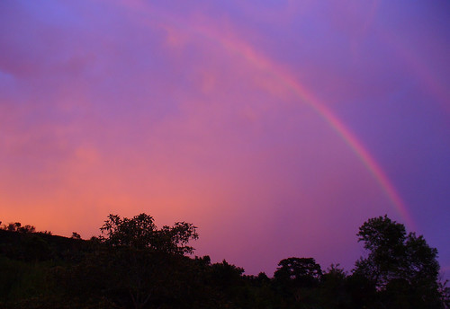 sunset colors rainbow costarica