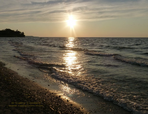 sunset sky lake beach water newyorkstate lakeontario waynecounty sodusbay soduspoint