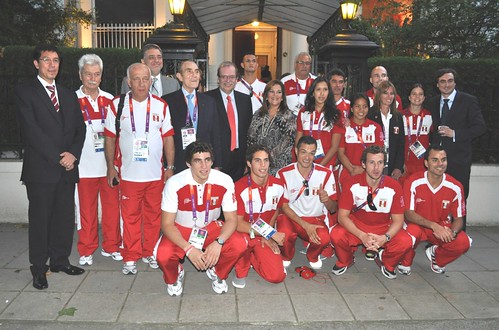 Reception at the Peruvian Embassy in London during London 2012 Olympic Games